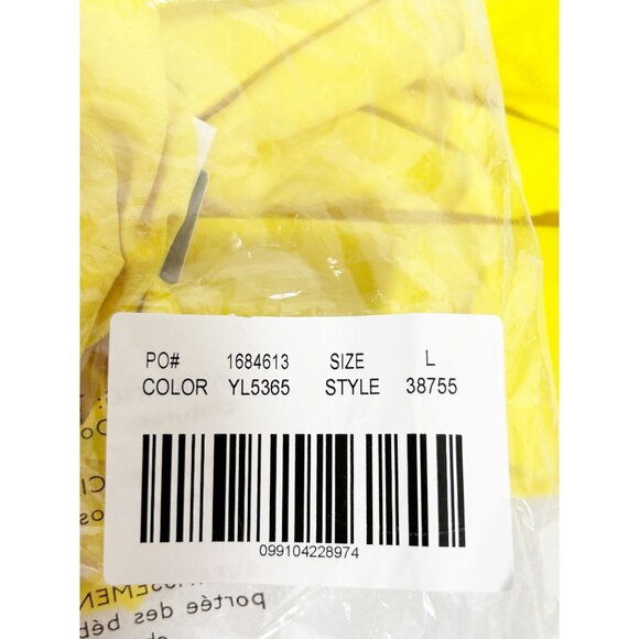 J. Crew Women's UV Protective Sun Shirt Long Sleeves in Yellow - Sz L - NWT - Picture 7 of 7